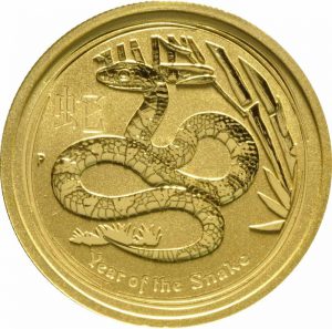 Picture of snake gold coin