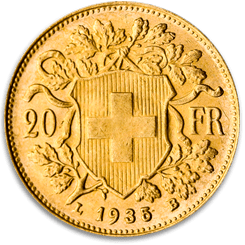 Picture of Swiss Gold Coin (Vreneli)