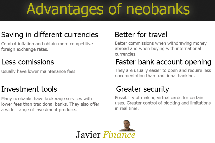 Advantages of neobanks